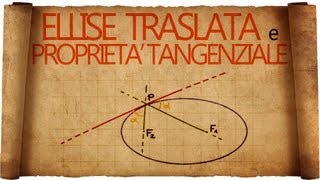 Ellisse Traslata e Proprietà Tangenziale dell Ellisse [upl. by Atarman585]