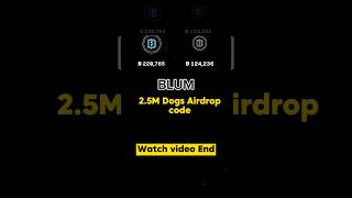 25 m Dogs airdrop verify keyword shorts blum cryptoairdrop [upl. by Noell711]