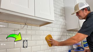 How To Install a PERFECT Tile Backsplash All Materials Tools and Prices Included [upl. by Dugaid241]