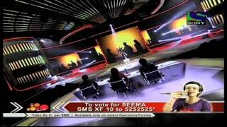 X Factor India  Seema Jhas patriotic act on Ae Mere Watan Ke Logo X Factor India  Episode 27  13th Aug 2011 [upl. by Jdavie]