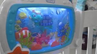 Baby Einstein Sea Dreams Soother My sons first reaction to it [upl. by Nnep744]