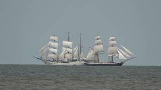 Sailing as seen from the beach  OOSTENDE VOOR ANKER 2024 [upl. by Nelon]