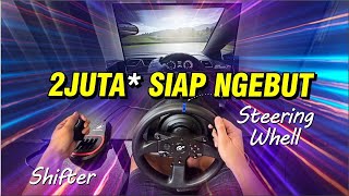 519 STEERING WHEEL termurah terlengkap PERSIS ASLI LOH Ft thrustmaster stir mobil game T300rs T80 [upl. by Nodnyl]