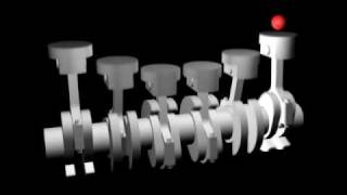 Straight 6 engine animation [upl. by Anton]