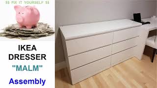 IKEA quotMALMquot Dresser Assembly [upl. by Hnim]