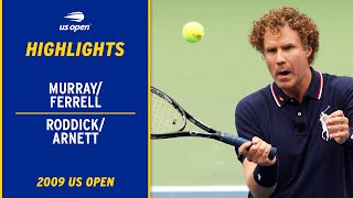 MurrayFerrell vs RoddickArnett Highlights  2009 US Open [upl. by Emily872]