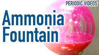 Ammonia Fountain and Balloon  Periodic Table of Videos [upl. by Bobbette]