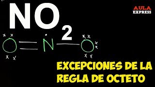 QUÍMICA Excepciones Regla Octeto Enlace Covalente  NO NO2 BeH2BF3 BACHILLERATO AULAEXPRESS [upl. by Netsoj]