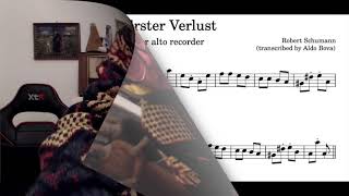 R Schumann Erster Verlust for alto recorder [upl. by Charley491]