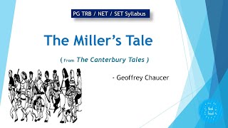 The Millers Tale  The Canterbury Tales  Geoffrey Chaucer  PG TRB  NET  SET  in Tamil [upl. by Bithia299]