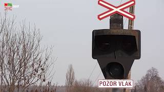 Železniční přejezd Vejvanovice 1 P5017  1222014  Czech railroad crossing [upl. by Sidman]