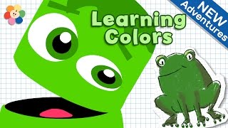 Crayons Color Song for Kids  Green  Color Crew  Learn Colors for kids with Rhymes amp Cartoons [upl. by Gherardi236]