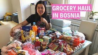 KUPOVINA NAMIRNICA  How Bosnian Supermarkets Looks  Filipino Grocery Shopping in Bosnia  HRANE [upl. by Bridget]