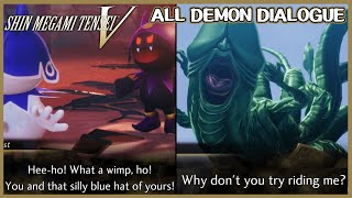 All Demon conversation dialogue  Shin Megami Tensei V [upl. by Inig565]