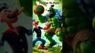 Popeye Vs Hulk 🟢💪🥦🥬 hulk popeye viralvideo [upl. by Anazraf]