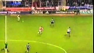 Dennis Bergkamp Magical Goal Vs Newcastle [upl. by Krutz]