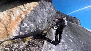 LOWS PEAK CIRCUIT VIA FERRATA MTKINABALU 030416 [upl. by Anauqes]