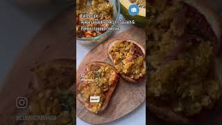 Recipe Ajwainseasoned Acorn Squash amp Paneer topped Toasties athome easyrecipe food brunch [upl. by Ydde]