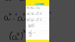 MATEMÁTICA  Atenção para essas operações algébricas ‼️ [upl. by Obara]