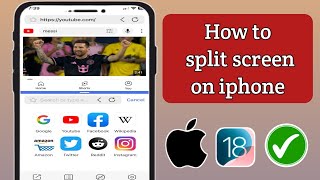 iOS 18 How to Split Screen on iPhone  iPad  How to Enable Multitasking on iPhone [upl. by Seem]