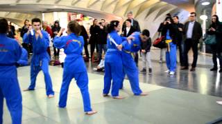 Vovinam Viet Vo Dao  Démonstration a la gare Liège Guillemin journée de la femme 2013 [upl. by Thaxter]