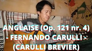 ANGLAISE Op 121 nr 4  FERNANDO CARULLI CARULLI BREVIER [upl. by Ziwot]