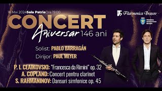 Concert Aniversar cu Paul Meyer Pablo Barragán și orchestra Filarmonicii Brașov [upl. by Adroj]