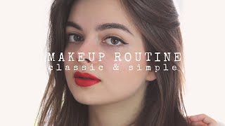 Everyday Makeup Routine  Simple Classic Look [upl. by Diane-Marie54]