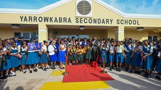 President Ali commissions the Yarrowkabra Secondary School [upl. by Resay475]