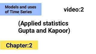 Models and uses of time series  ISS study [upl. by Byrle]