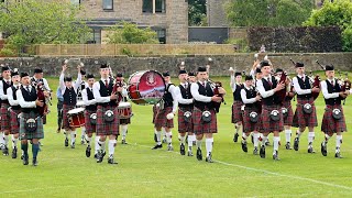 George Watsons College competing in Grade 2 at the 2023 RSPBA Pipe Band Edinburgh Championships [upl. by Annyl]