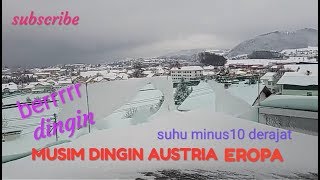 INDAHNYA MUSIM DINGIN DI AUSTRIA EROPA  Beautiful winter in Gmunden Austria [upl. by Idnerb]