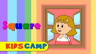 Squares  Teach amp Learn Shapes for Kids [upl. by Brucie44]