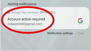 Account Action Required Android  Gmail Action Required Error [upl. by Alice]