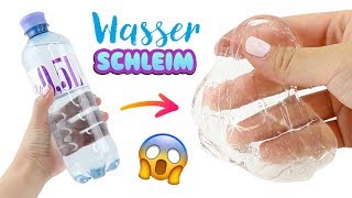 TRANSPARENTER SLIME MIT WASSER 😱 DIY SCHLEIM einfach selber machen Basteln auf Deutsch [upl. by Jea558]