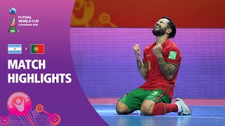 Argentina v Portugal  FIFA Futsal World Cup 2021  Match Highlights [upl. by Sheply]