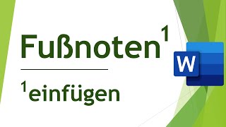 Fußnoten einfügen und formatieren in Microsoft Word  Abschlussarbeiten schreiben 33 [upl. by Liza90]