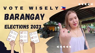 I VOTED for the BARANGAY ELECTION 2023🇵🇭 [upl. by Nylirrej]