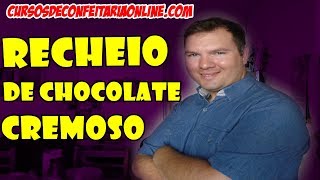 COMO FAZER RECHEIO DE CHOCOLATE CREMOSO [upl. by Pyszka]