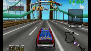 Daytona USA Deluxe  Hornet quotDaytonaquot Unlockable car on Seaside street Galaxy [upl. by Ranip]