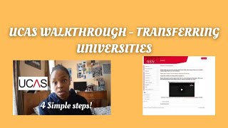 Applying to TRANSFER UNIVERSITIES  UCAS WALKTHROUGH  2ndyear enrolment [upl. by Teodor]