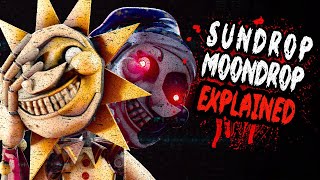 Sundrop amp Moondrop Explained  Five Nights at Freddys Security Breach Sundrop amp Moondrop Theory [upl. by Akcinehs929]