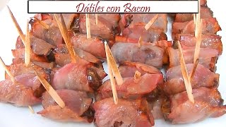 Dátiles con Bacon al horno  Receta de Cocina en Familia [upl. by Cammy]