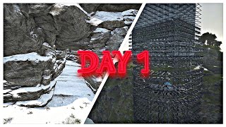 Ark FiberCraft Day 1 Claiming North Cave Ps4Ps5 LIFELINE CANDY viking knights Lords [upl. by Demetra]