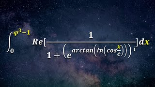 Golden Integral Evaluated to be the Golden Ratio Phi [upl. by Ames]