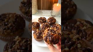 100 Days of Healthy Desserts  day 90 Banana Muffins🤩 healthyrecipes healthydessert glutenfree [upl. by Anastasia551]