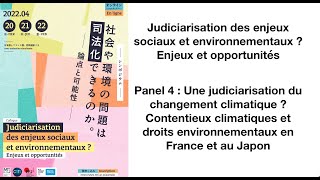 Colloque  Judiciarisation des enjeux sociaux et environnementaux  Enjeux et opportunités 33 [upl. by Arianna]