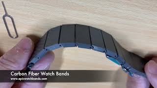 Carbon Fiber Watch Bands Review  Carbon Fiber Watch Bands for Apple Watch [upl. by Yrrag]