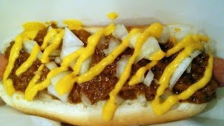 How to make a Coney Island Chili Dog Recipe [upl. by Ogires]