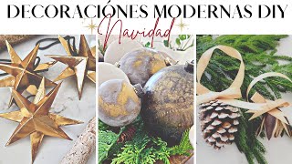 DECORACIÓN NAVIDAD 2022  ORNAMENTS DIY MODERNOS PARA NAVIDAD  COMO HACER ORNAMENTOS NAVIDEÑOS [upl. by Nirehs]